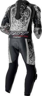 RST Pro Series D3O Airbag Leather Suit - Black/Silver - Extra