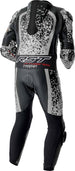 RST Pro Series D3O Airbag Leather Suit - Black/Silver - Extra