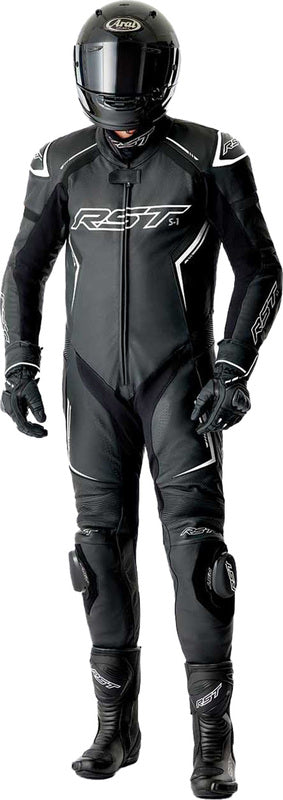 RST S1 D3O Leather Suit - Black/White - Extra