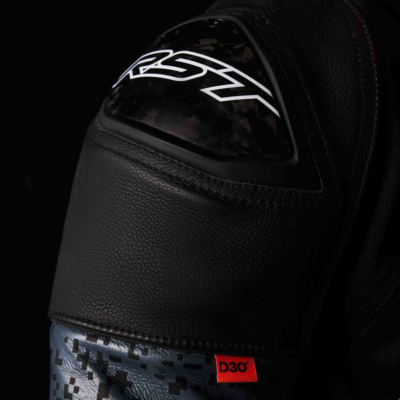 RST Pro Series Supersport-K D3O Leather Jacket - Black/Grey - Extra