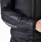 RST Tractech Evo D3O Leather Jacket - Black/White - Extra
