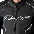 RST S1 D3O Leather Jacket - Black/White - Extra