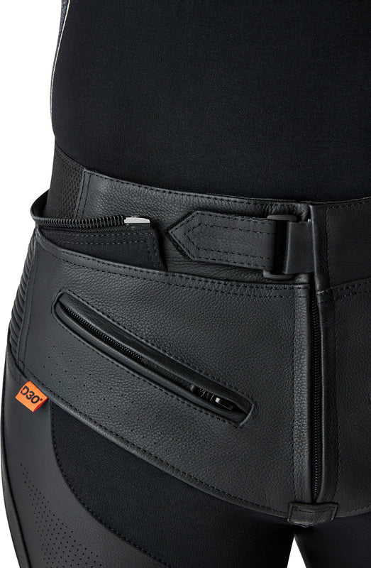 RST Tractech Evo D30 Leather Pants - Black/Flo Red - Extra