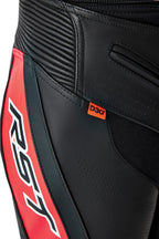 RST Tractech Evo D30 Leather Pants - Black/Flo Red - Extra