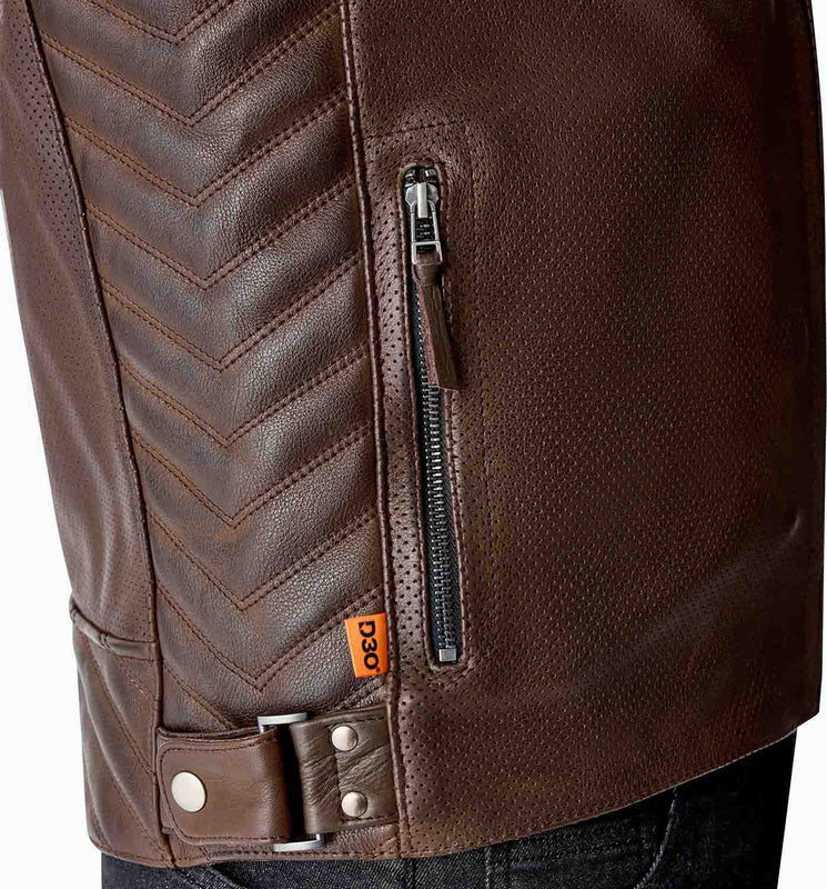 RST Roadster Air D3O Leather Jacket - Brown - Extra