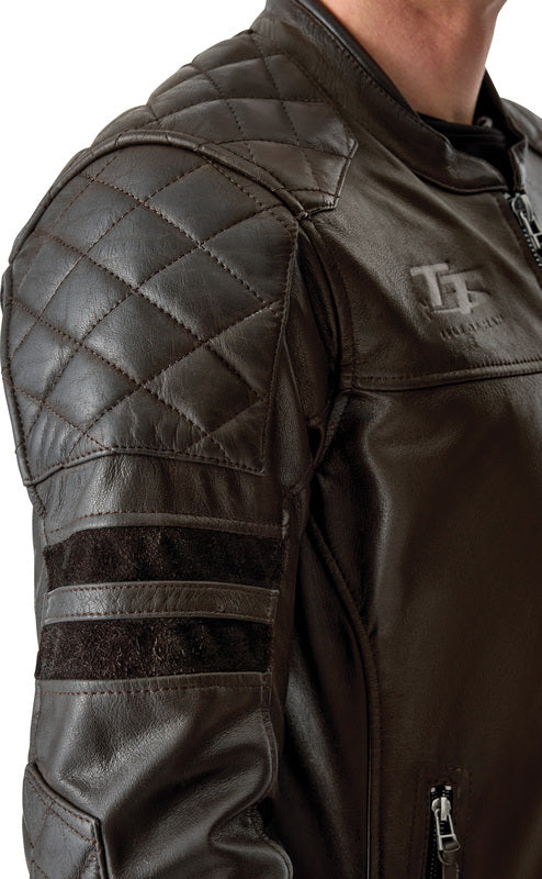 RST Hillberry D3O Leather Jacket - Brown - Extra