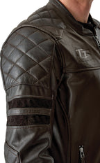 RST Hillberry D3O Leather Jacket - Brown - Extra