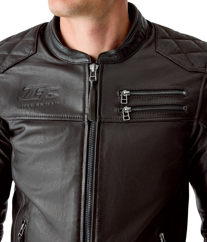 RST Hillberry D3O Leather Jacket - Brown - Extra
