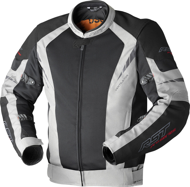 RST Pro Series Ventilator D3O Textile Jacket - Black/Silver - Main