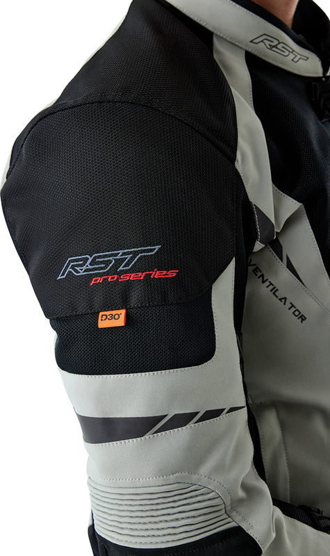 RST Pro Series Ventilator D3O Textile Jacket - Black/Silver - Extra