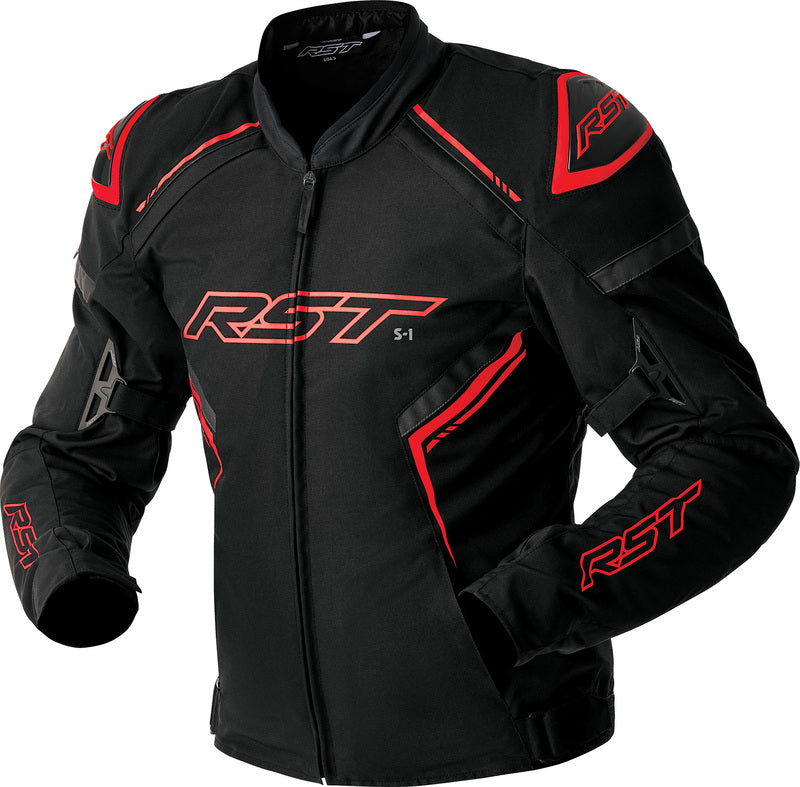RST S1 D3O Textile Jacket - Black/Red - Main