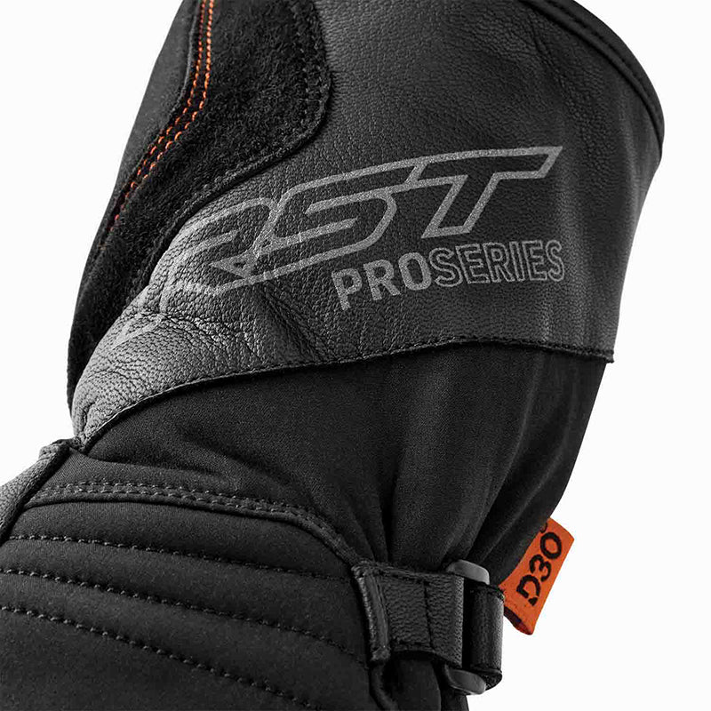 RST Pro Series Artic D3O Waterproof Gloves - Black - Extra