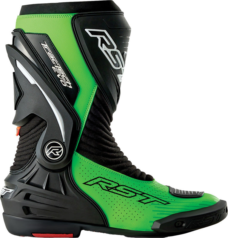 RST TracTech Evo D3O Boots - Black/Flo Green - Extra