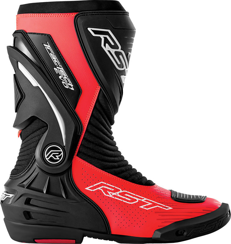 RST TracTech Evo D3O Boots - Black/Flo Red - Main