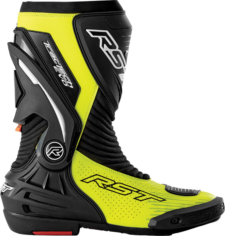 RST TracTech Evo D3O Boots - Black/Flo Yellow - Extra