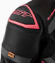 RST S1 D3O Leather Ladies Jacket - Black/Pink - Extra