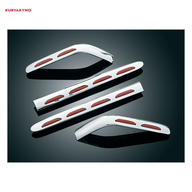 Kuryakyn, LED lighted saddlebag molding, red lens