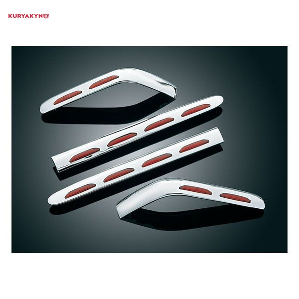 Kuryakyn, LED lighted saddlebag molding, red lens