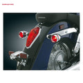 Kuryakyn, Deep dish bezels w/red lenses, chrome
