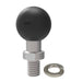 Adaptor cu bilă RAM® cu suport filetat 3/8"-16 și șaibă de blocare - dimensiune B