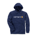 Carhartt Signature logo hoodie carbon heather