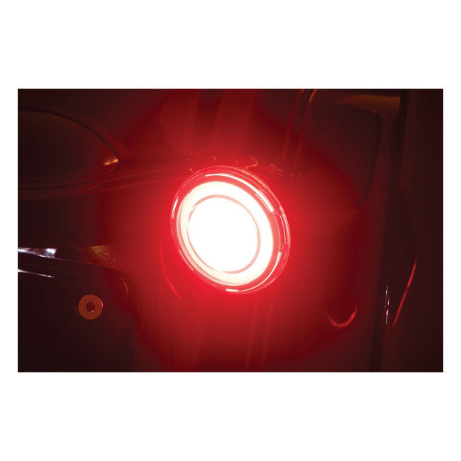 Kuryakyn, rear Tracer LED turn signal insert set. Smoke lens
