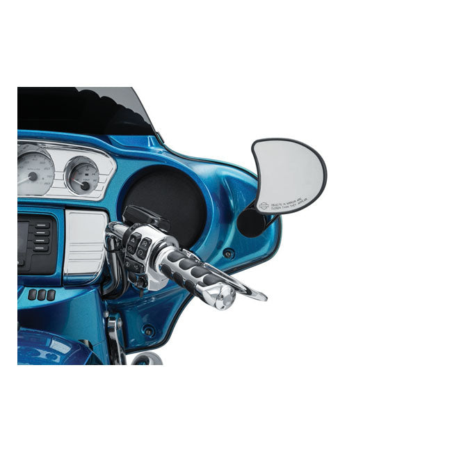 Kuryakyn, Batwing adjustable drop mirror mount. Black