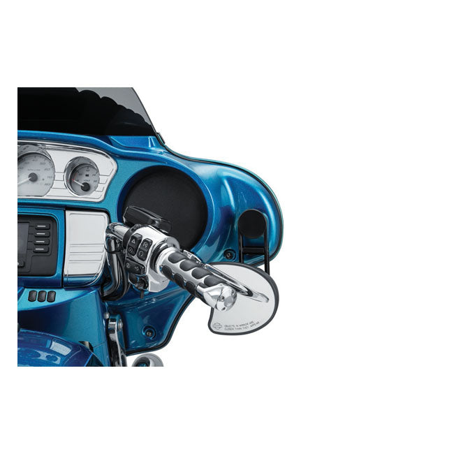 Kuryakyn, Batwing adjustable drop mirror mount. Black