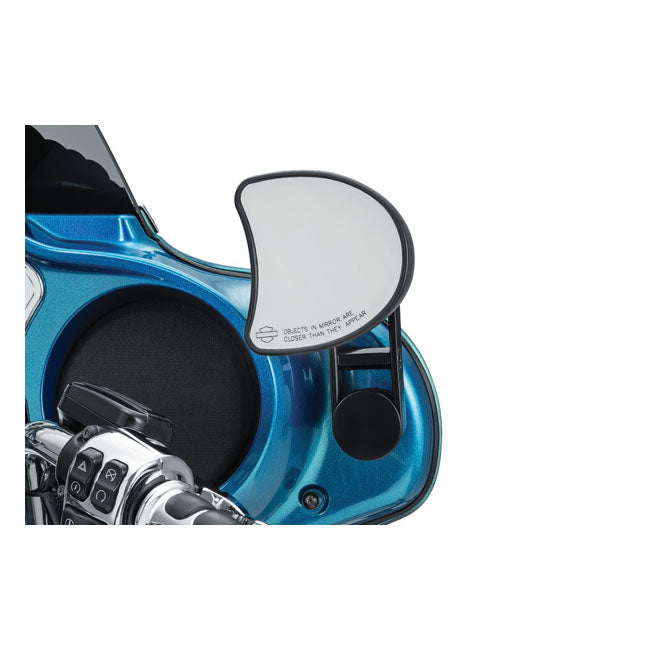 Kuryakyn, Batwing adjustable drop mirror mount. Black