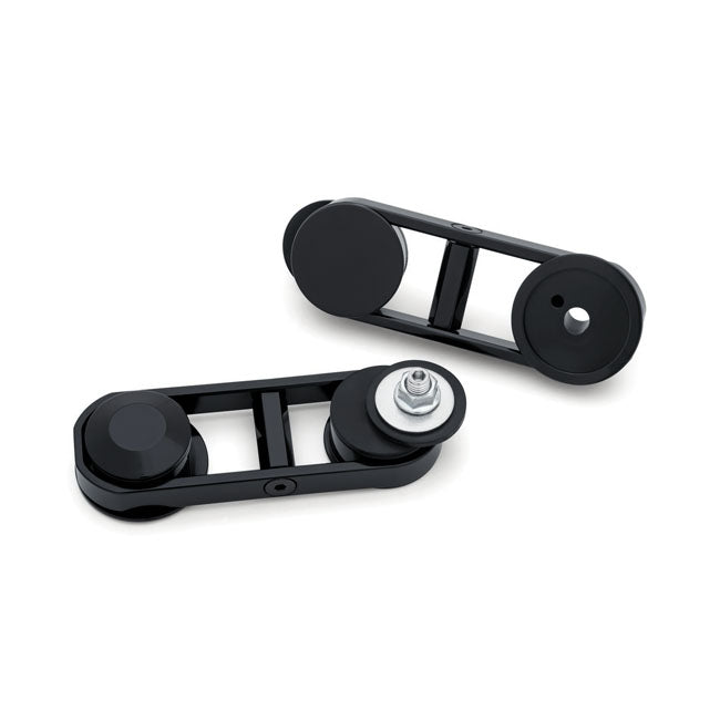 Kuryakyn, Batwing adjustable drop mirror mount. Black