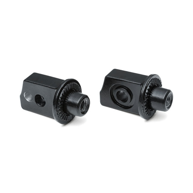 Kuryakyn, Splined peg adapters rear. Satin black