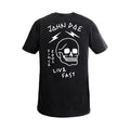 John Doe Live fast Skull T-shirt black
