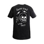 John Doe Live fast Skull T-shirt black