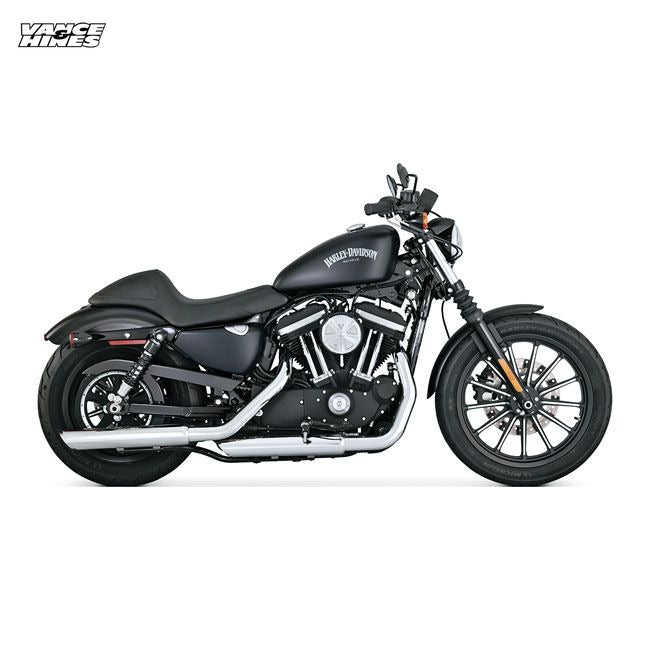 Vance & Hines, Twin slash 3" slip-on PCX mufflers. chrome