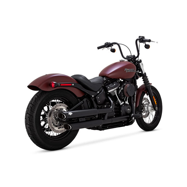 Vance & Hines, 3" twin slash slip-on PCX mufflers. black