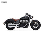 Vance & Hines Twin slash 3" slip-ons chrome