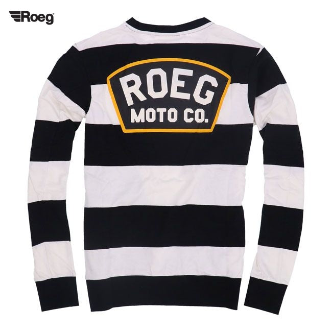 Roeg Shawn stripe sweatshirt off-white/black