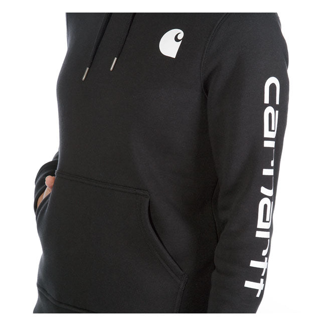 Carhartt Logo Sleeve female hoodie black