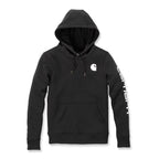 Carhartt Logo Sleeve female hoodie black