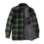 Carhartt Flannel sherpa-lined shirt chive