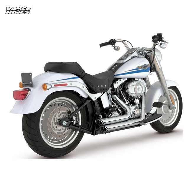 Vance & Hines, 2-1/2" Shortshots staggered exh. Chrome