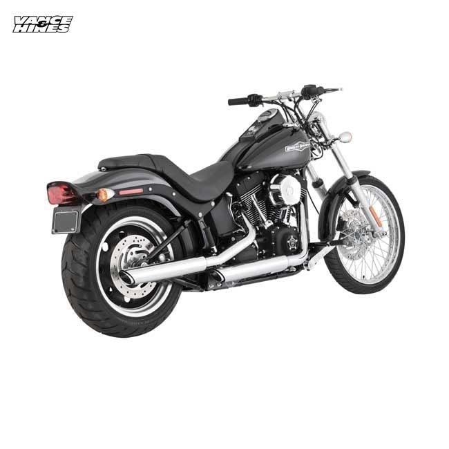 Vance & Hines, 3" Twin Slash slip-on mufflers. Chrome