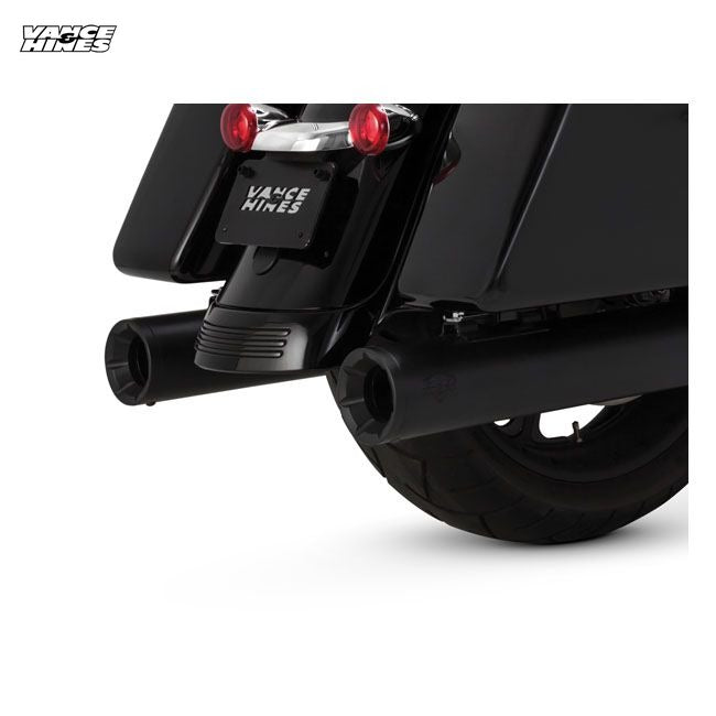 Vance & Hines, 4" Eliminator 400 slip-on mufflers. Black