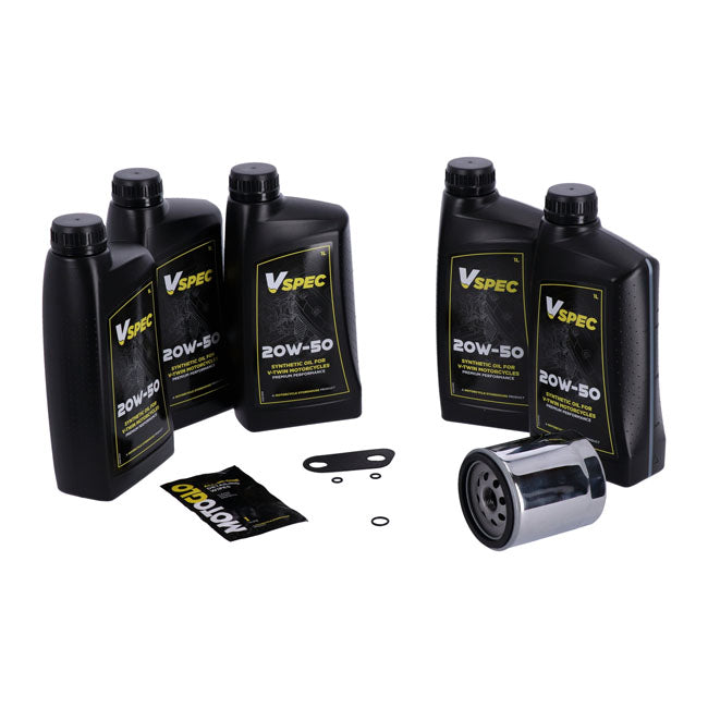 MCS, ''Big Oil'' service kit. Full synthetic. Chrome filter