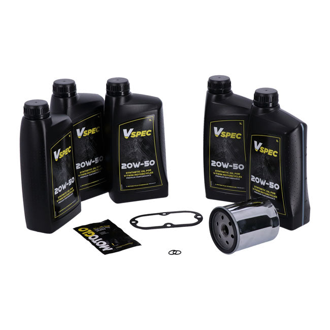 MCS, ''Big Oil'' service kit. Full synthetic. Chrome filter