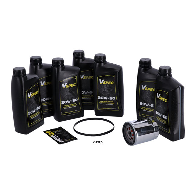 MCS, ''Big Oil'' service kit. Full synthetic. Chrome filter