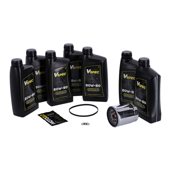 MCS, ''Big Oil'' service kit. Full synthetic. Chrome filter