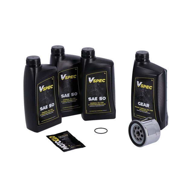 MCS, ''Big Oil'' service kit. Mineral SAE50. Chrome filter