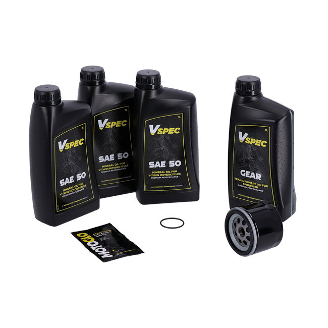 MCS, ''Big Oil'' service kit. Mineral SAE50. Black filter