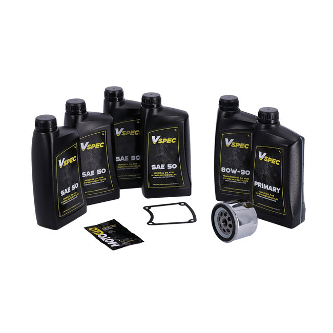MCS, ''Big Oil'' service kit. Mineral SAE50. Chrome filter